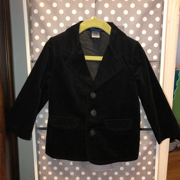 Other - Black velour toddler blazer
